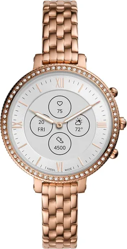 Fossil Monroe Hybrid HR Smartwatch para mujer con pantalla de lectura siempre encendida frecuencia cardíaca seguimiento de actividad notificaciones