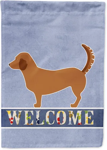 Miniatura 135 de Caroline's Treasures BB8334GF AIDI Bandera de jardín para perro de montaña del Atlas, bandera de buzón azul, bandera decorativa para patio exterior