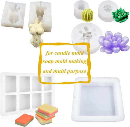 Miniatura 6 de Kit de fabricación de moldes de silicona, goma de silicona líquida, platino 15A, silicona translúcida, silicona para moldes de resina, moldes
