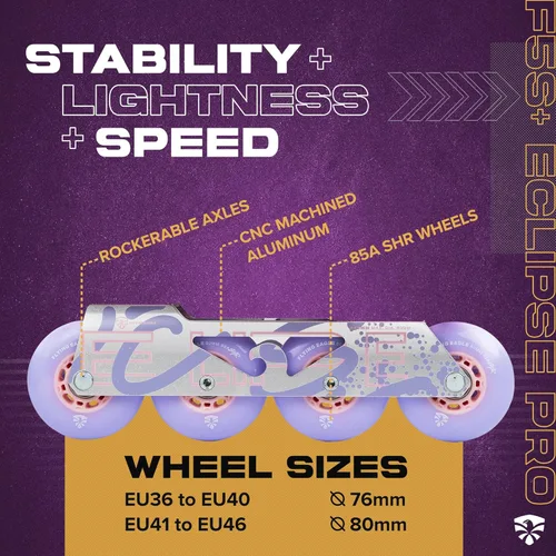Miniatura 2 de Flying Eagle FS5+ Eclipse Pro Adult Inline Skates - Outdoor Urban Inline Roller Skates Adults, Freeskates, Outdoor Skate Roller Adult, Slalom Skate