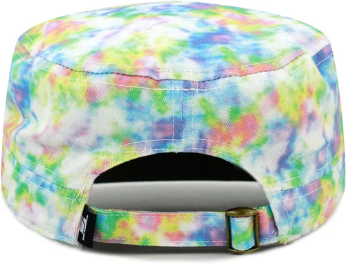 Miniatura 23 de The Hat Depot Cadet Military Army - Gorra de béisbol de algodón lavado con teñido anudado y algodón lavado básico y desgastado, gorra de algodón