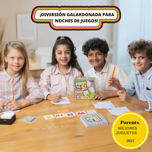 Miniatura 8 de Skillmatics Juego de mesa y cartas: juego de primera a 5, categoría con un toque, perfecto para fiestas, familia, noche de juegos, pensamiento