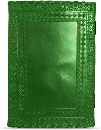 Miniatura 4 de jaald Diario de cuero de 10 pulgadas con candado, cuaderno en blanco hecho a mano, bloc de notas para hombres y mujeres, papel sin forro, el mejor