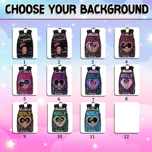 Miniatura 52 de Texto personalizado Elefante desgaste gafas mochila mochila mochila casual Daypack bolsa para mamá niñas, color86-4, Mochilas Daypack