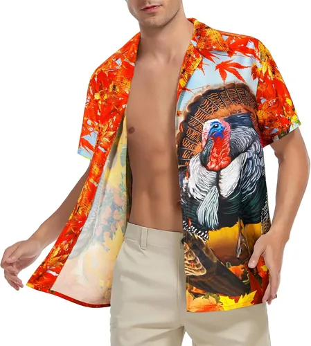 Miniatura 156 de Camisa hawaiana para hombre, con estampado floral, cómoda, con botones, casual, manga corta, ropa de playa para hombre
