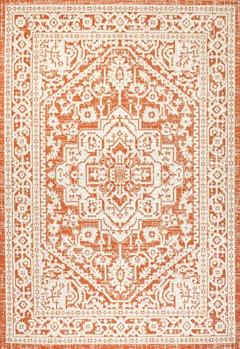 Miniatura 39 de Eyely BMS101D-28 - Alfombra de pasillo con textura de medallón de Santa Mónica Slesi, para interiores y exteriores, estilo costero, bohemio, Gris
