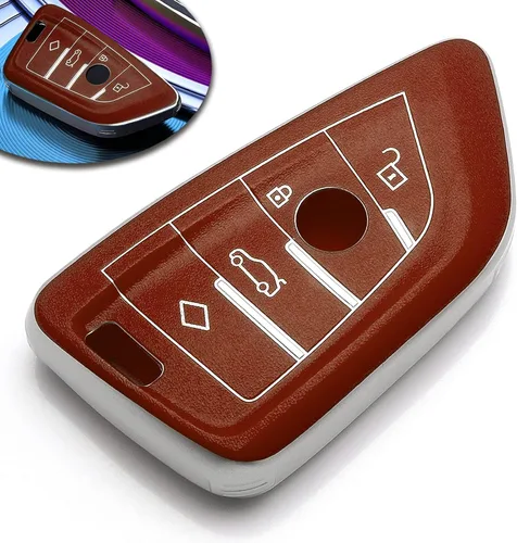 Miniatura 13 de Xotic Tech para BMW 1 2 3 4 5 6 7 Series X1 X3 X4 Key Fob Cover TPU Front+ABS Shell Back Case Protector de llave