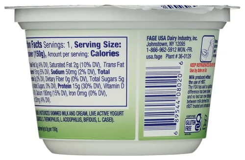 Miniatura 2 de FAGE Yogur griego total, 2% de grasa reducida, liso, 5.3 oz
