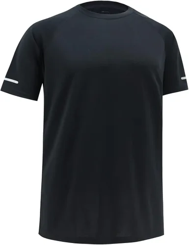 Miniatura 5 de Camisas de entrenamiento para hombre Camisas de ajuste seco para hombre que absorben la humedad Camisas de gimnasio para hombre de manga corta