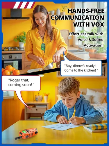 Miniatura 6 de Inspireyes Walkie Talkies para niños, radio bidireccional de largo alcance, juguetes de senderismo al aire libre para niños de 3 a 12 años, regalo