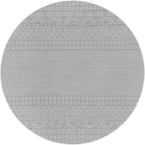 Miniatura 54 de SAFAVIEH Alfombra lavable para exteriores, colección Courtyard de 2.3 x 6.7 pies, beige y azul aguamarina, no desprende pelusa y es fácil