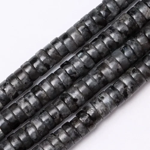 Miniatura 20 de Cuentas Heishi de piedra natural para hacer collares, cuentas pequeñas de piedra redonda plana de 0.116 pulgadas x 0.039 pulgadas para hacer joyas