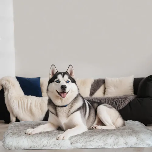 MAVERICK Cama ortopédica para perro de alta calidad, con espuma viscoelástica de alta calidad, superficie de sueño de piel sintética de lujo, forro