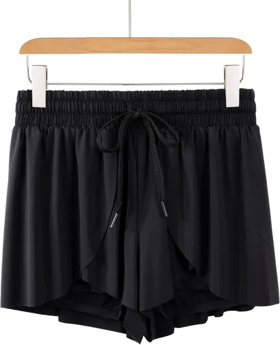 Miniatura 49 de Blaosn Pantalones cortos atléticos fluidos para mujer, gimnasio, yoga, entrenamiento, correr, pantalones cortos de tenis, falda falda linda, ropa