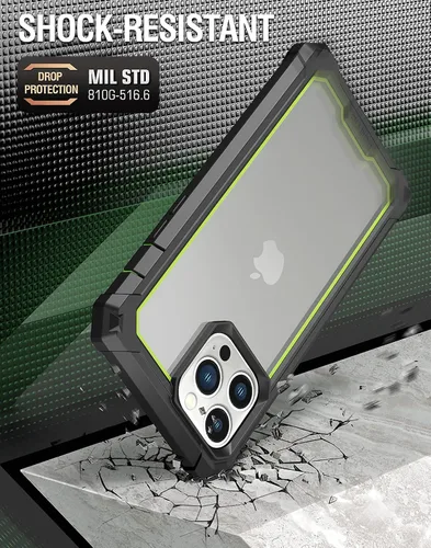 Miniatura 7 de Poetic Guardian Series - Funda diseñada para iPhone 13 Pro Max de 6.7 pulgadas, híbrida de cuerpo completo, a prueba de golpes, con protector