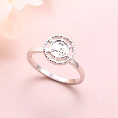 Miniatura 6 de DAOCHONG Sigil of Lilith - Anillos giratorios de plata de ley S925 para aliviar la ansiedad, aliviar el aburrimiento, autismo, TDAH, regalo