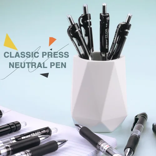 Miniatura 6 de Bribobo Bolígrafos de gel de punta fina, bolígrafos de escritura suave, bolígrafos retráctiles de tinta negra para suministros de oficina escolar