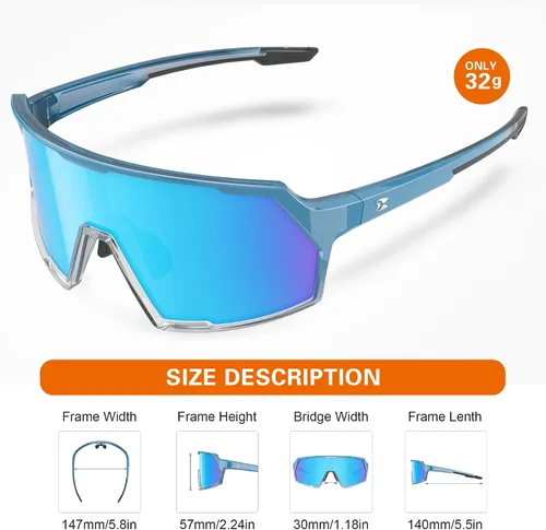 Miniatura 3 de suoso Gafas de sol deportivas de ciclismo para hombre: protección UV400, gafas de sol para jóvenes, para ciclismo, correr, béisbol, sóftbol