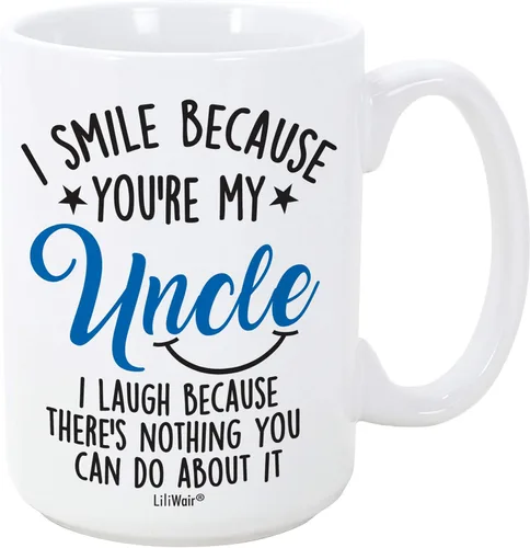 Smile Aunt Uncle Parent (1, 15 oz, azul tío azul)