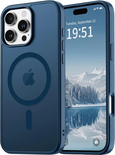 Miniatura 29 de vnnink para iPhone 12 y iPhone 12 Pro, funda de teléfono celular translúcida con protección contra caídas de grado militar, mate magnética