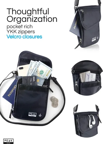 Miniatura 4 de Peak Gear RFID Travel Pouch with Theft Protection and Lost & Found Service