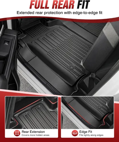 Miniatura 5 de Alfombrillas para 2020-2026 Chevy Silverado/GMC Sierra 1500/2500HD/3500HD de 2 filas y 4 puertas y 2019 1500 de 2 filas y 4 puertas sin caja