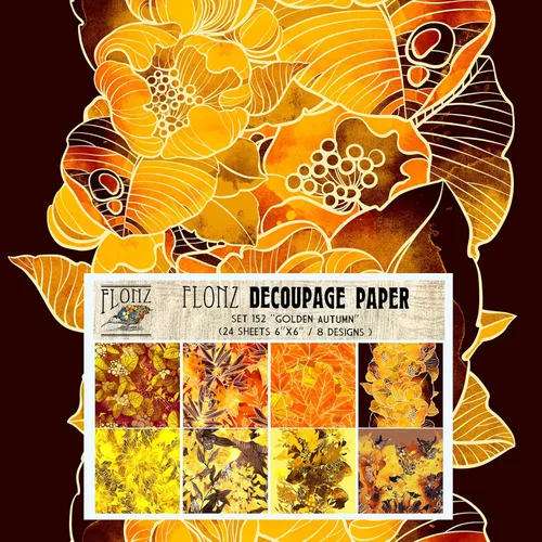 Miniatura 13 de Paquete de papel Decoupage (24 hojas de 6 x 6 pulgadas), papel tapiz de uvas Art Deco, papel de patrón de estilo vintage para decoupage, 32 ES
