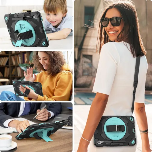 Miniatura 3 de HXCASEAC Funda resistente para Samsung Galaxy Tab S10 Lite / S10 FE / S9 FE 10.9 pulgadas 5G Soporte para S Pen Protector de pantalla Correa