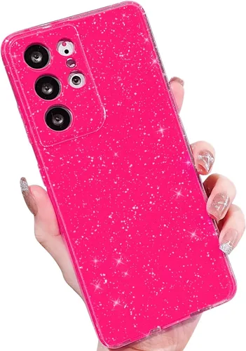 Miniatura 82 de MINSCOSE Compatible con Samsung Galaxy S22 Plus Case, Bonito Color Neón Brillante, con Purpurina Brillante Delgada Resistente a Golpes de Silicona