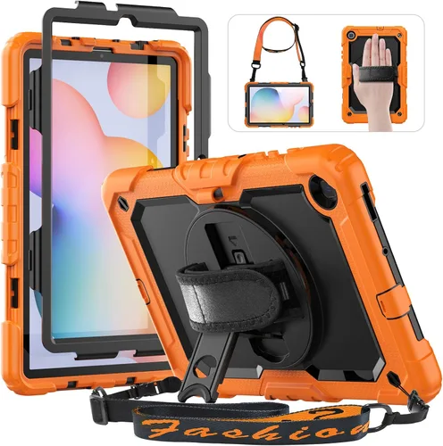 Miniatura 26 de HXCASEAC Funda para Samsung Galaxy Tab A8 de 10.5 pulgadas, protectora con protector de pantalla, correa de mano, soporte para bolígrafo, resistente