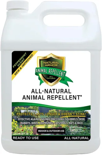 Natural Armor Repelente en aerosol para animales y roedores. Ahuyenta zorrillos, mapaches, ratas, ratones, ciervos, roedores y bichos. Repelente y