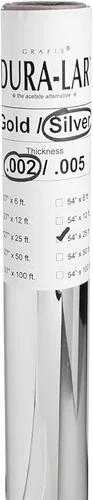 Miniatura 48 de Grafix Dura-Lar Película de 0.002", Ultra Transparente, Brillante 40" x 50', Material, Alternativa de Mylar/Acetato para, Plantillas y Plantillas