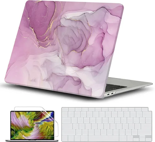 Miniatura 26 de GVTECH Funda para MacBook Air de 13 pulgadas (2010-2017) A1369 A1466 carcasa rígida de plástico, carcasa negra