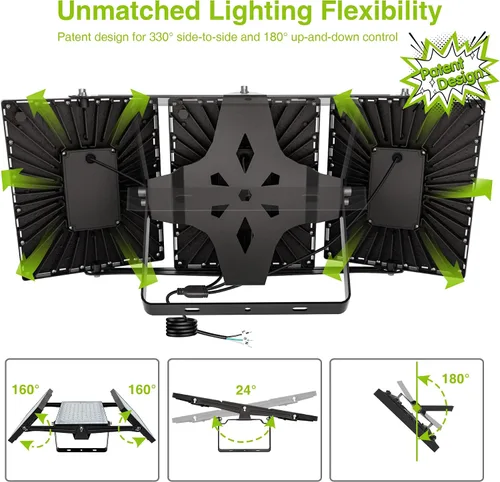 Miniatura 10 de STASUN - Luz de inundación LED para exteriores, 150 W, 15000 lúmenes, 6000 K, luz blanca IP66, impermeable, luz de estacionamiento comercial, 3
