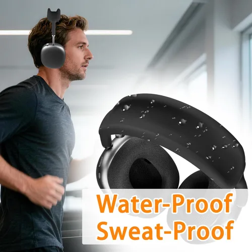 Miniatura 7 de SOULWIT - Protector de diadema para AirPods Max, cubierta completa a prueba de sudor, para entrenamientos de gimnasio, (requiere fácil desmontaje)