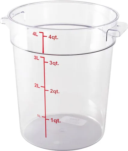 Miniatura 12 de Restaurantware Met Lux - Contenedores de almacenamiento de alimentos de 18 cuartos de galón, 10 recipientes redondos de almacenamiento comercial