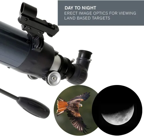 Miniatura 4 de Celestron - Telescopio refractor AstroMaster 102AZ, óptica de vidrio totalmente recubierta - Trípode de altura ajustable - Paquete de software