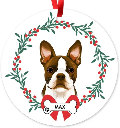 Miniatura 18 de Adorno de Navidad personalizado de Beagle, adorno personalizado con nombre de mascota, regalos para los amantes de los perros Beagle, decoración
