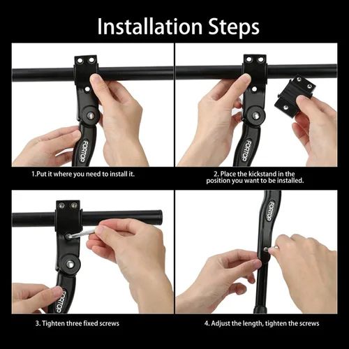 Miniatura 6 de Soporte de bicicleta para bicicleta de adulto, soporte de bicicleta de aluminio ajustable para bicicletas de 24, 26, 27.5, 29 pulgadas, bicicletas