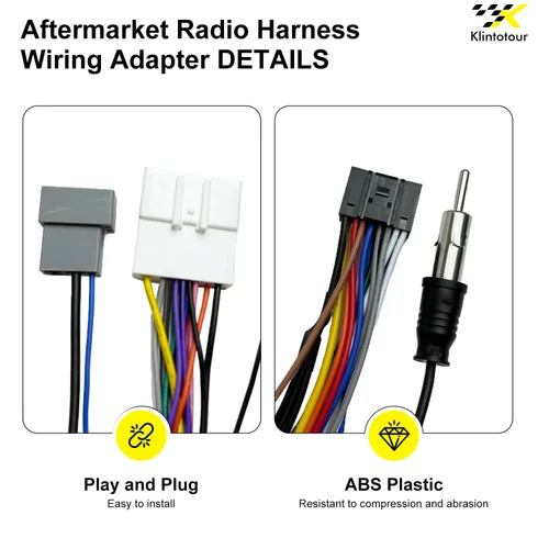 Miniatura 7 de Adaptador de cableado de radio del mercado de repuestos compatible con Nissan 2007-2013/Subaru 2008-2013, arnés de estéreo de coche Android de 16