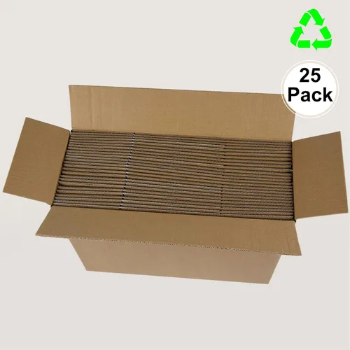 Miniatura 5 de Cajas de envío de 12 x 8 x 5 pulgadas, cajas de cartón corrugado blanco para pequeñas empresas, paquete de 25