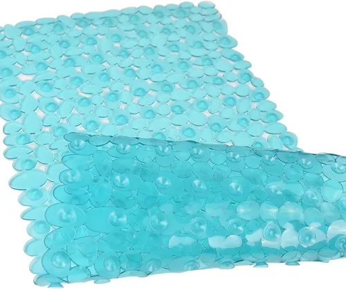 Miniatura 8 de SONGZIMING Tapete de Bañera Antideslizante de Guijarros para Baño y Ducha con Orificios de Drenaje, Tapete con Ventosas para Bañera