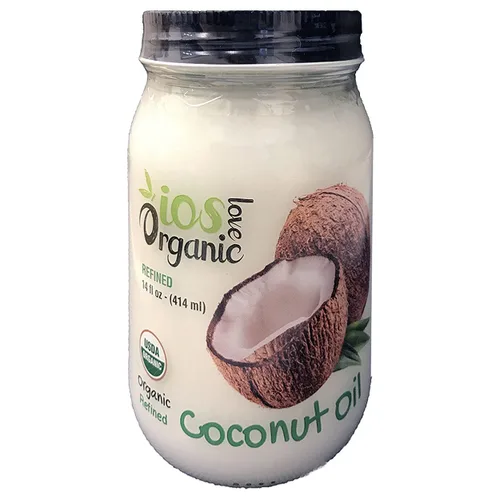 Miniatura 9 de IOS love Organic Aceite de coco virgen, prensado en frío, aceite natural para el cabello, aceite para la piel y aceite de cocina con sabor fresco
