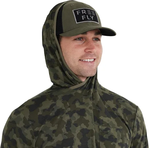 Miniatura 3 de Free Fly Sudadera ligera con capucha para hombre, con protección solar UPF 20+ para hombre, transpirable, manga larga, para pesca