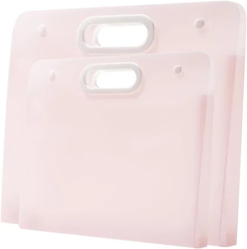 Miniatura 3 de Sohynca 2 bolsas de plástico para portafolio de arte de 17.32 x 13.22 pulgadas y 12.99 x 11 pulgadas, estuche de almacenamiento para pintura