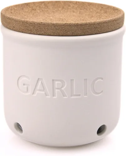 Miniatura 11 de Okavango Garlic Keeper de cerámica – conservadores de ajo – recipiente de almacenamiento de ajo – Soporte para ajo – Encimera – Tarro de ajo