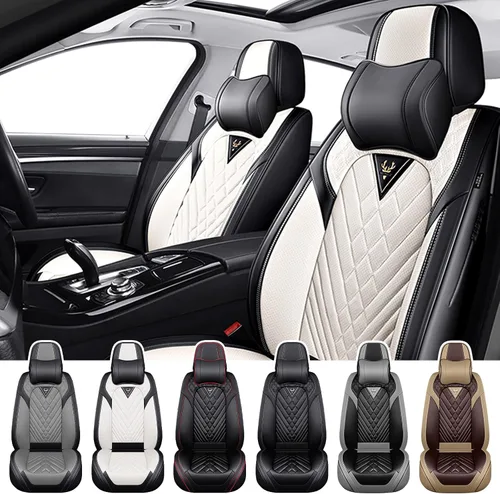 Miniatura 11 de Fundas de Asiento de Coche para Nissan Murano 2003-2026, Funda de Asiento Completa de Piel Nappa Impermeable, Protector de Asiento Automotriz