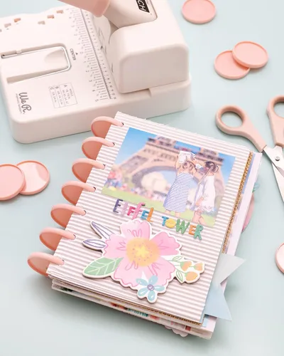 Miniatura 7 de We R Disc Cinch - Herramienta para encuadernación de libros, color blanco y rosa