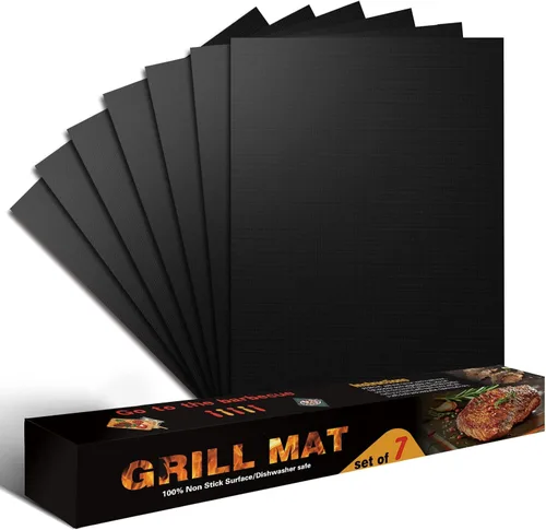 Miniatura 9 de Revestimientos para horno para la parte inferior del horno, paquete de 2 tapetes grandes gruesos resistentes 100% antiadherentes reutilizables