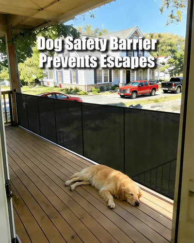 Miniatura 8 de Puertas retráctiles para bebés de 200" extra anchas para gran apertura, puerta retráctil extra alta de 41" para perros, puertas para mascotas, Negro
